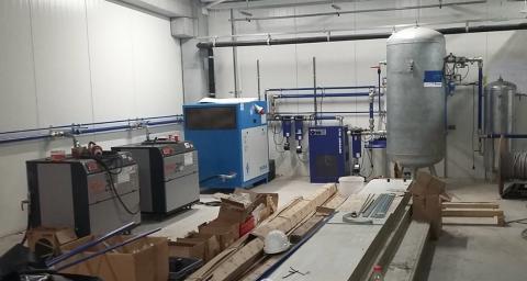 Persluchtinstallatie bij klant